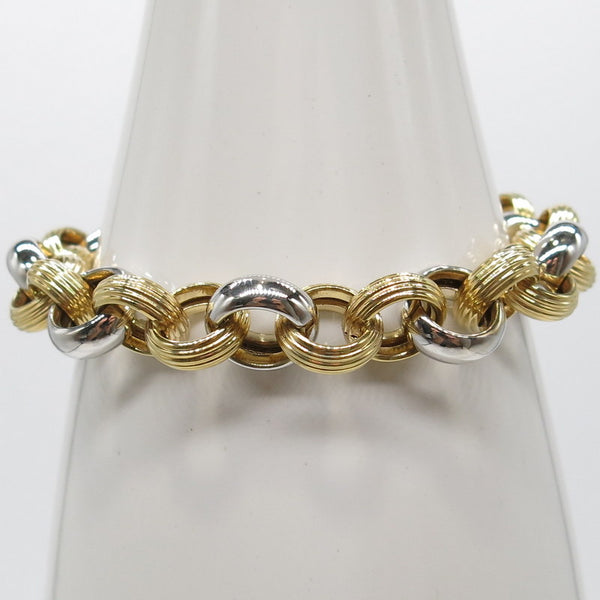 585/-er Gold Glieder Erbsen Armband - Ø 11.5mm - L: 20.5cm - G: 19gr.