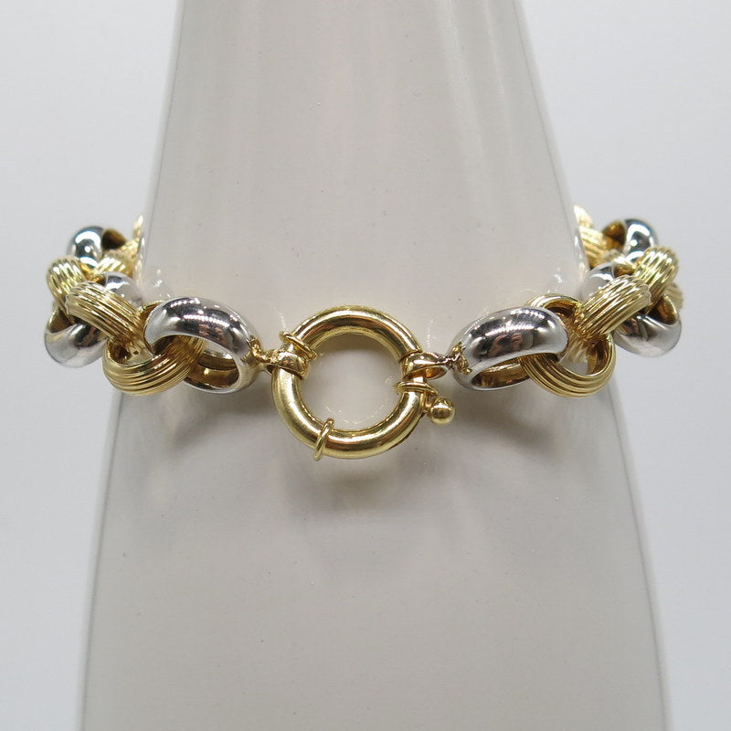 585/-er Gold Glieder Erbsen Armband - Ø 11.5mm - L: 20.5cm - G: 19gr.