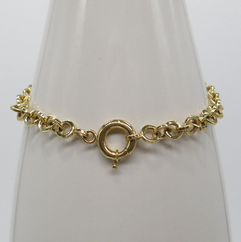 585/-er Gold Tricolor Armband - Ø 6mm - L: 20cm - G: 5.25gr.