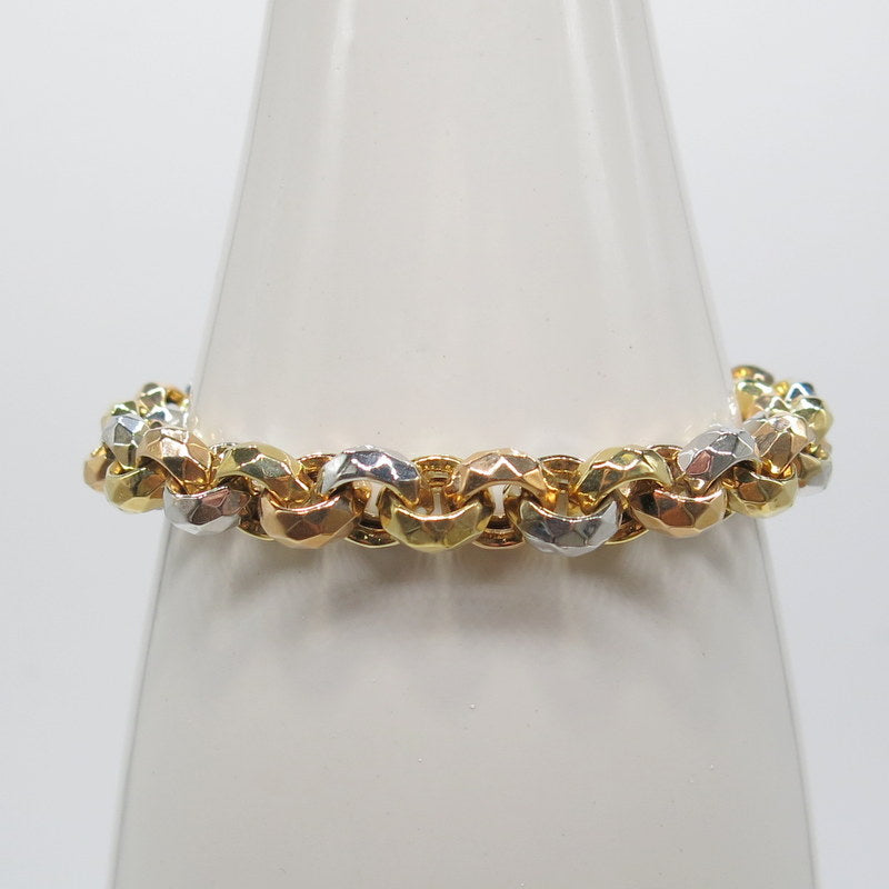 585/-er Gold Tricolor Armband - Ø 9.5mm - L: 20.5cm - G: 15.80gr.