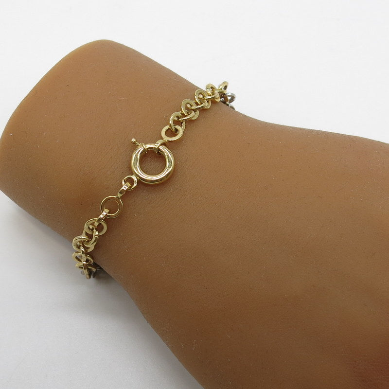 585/-er Gold Tricolor Armband - Ø 6mm - L: 20cm - G: 4.50gr.