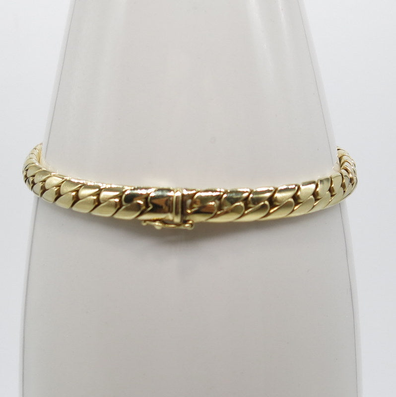 585/-er Gold Armband mit Diamanten ca.0.30ct. - Ø6.2mm - L: 22cm