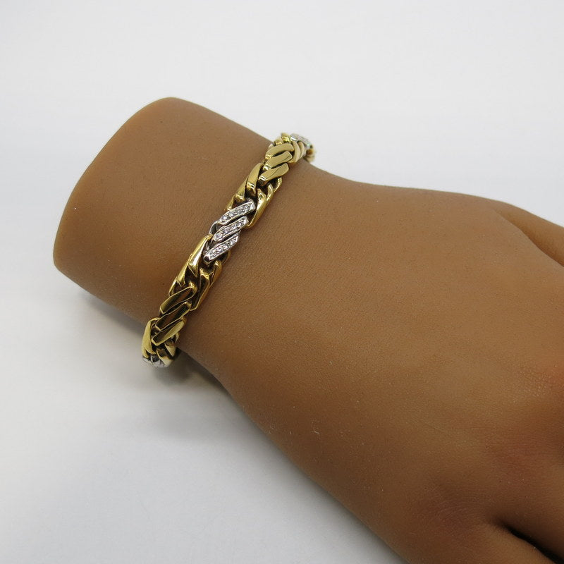 750/-er Gold Armband mit Diamanten ca.0.80ct. - Ø8mm - L: 19.5cm