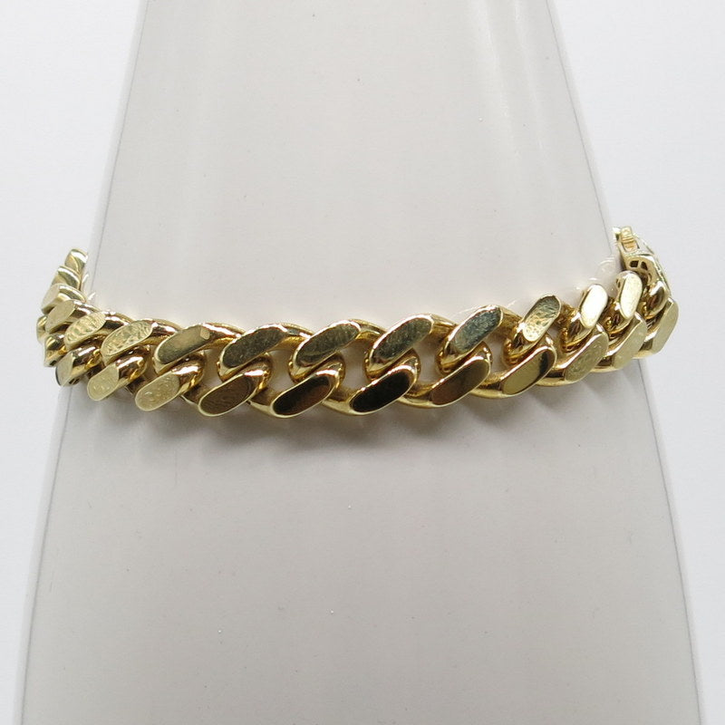 585/-er Gold - Panzer Armband mit Zirkonia - ca.17.60gr. - L: 20cm