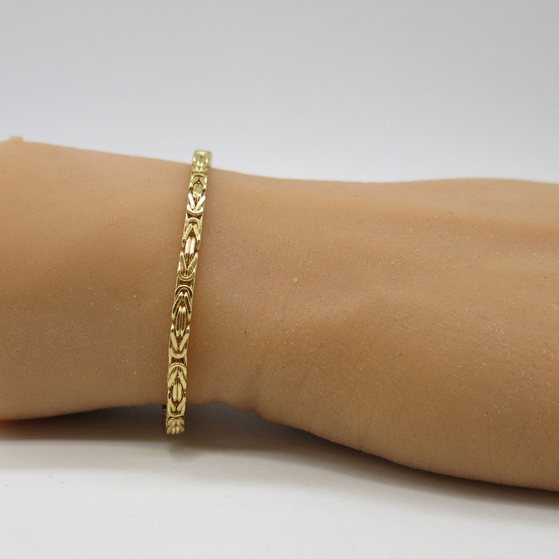 585/-er Gold Königskette Armband - Ø 3.3mm - ca.20cm