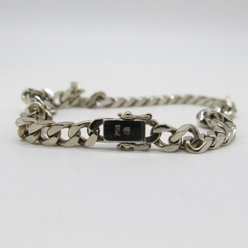 750/-er Weißgold - Panzer Armband Massiv - L: 21.5cm - G: 21.20gr.