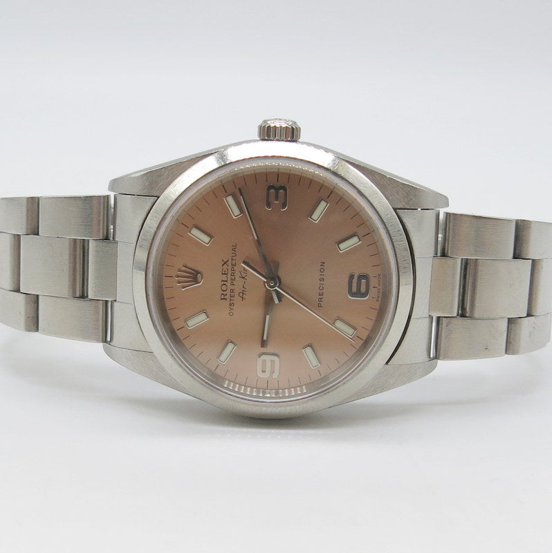 Rolex Air-king - ref.14000M - Stahl - ZB: Rosa - Ø 34mm - Jahr: 2005 - LC100