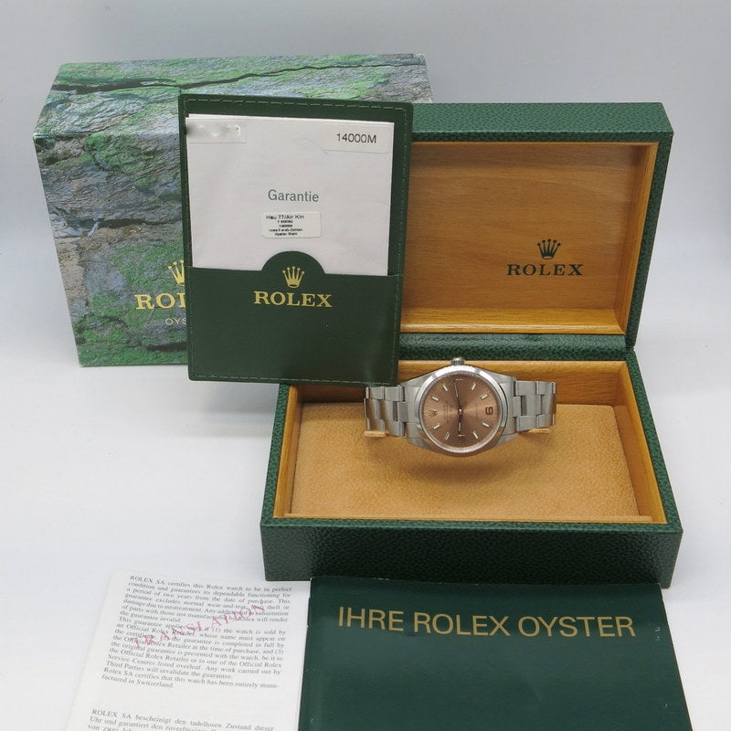 Rolex Air-king - ref.14000M - Stahl - ZB: Rosa - Ø 34mm - Jahr: 2005 - LC100