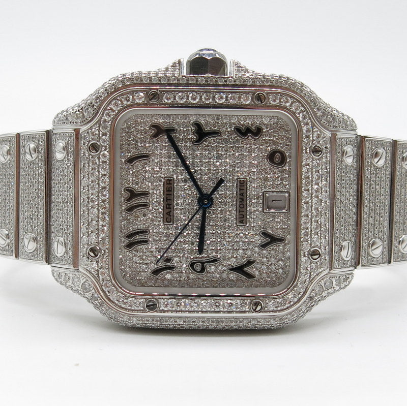 Cartier Santos Iced Out - ref. WSSA0018 - Jahr: 2023 - Ø 40mm