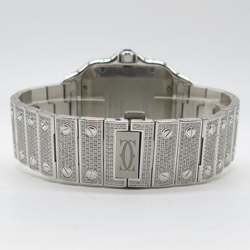 Cartier Santos Iced Out - ref. WSSA0018 - Jahr: 2023 - Ø 40mm