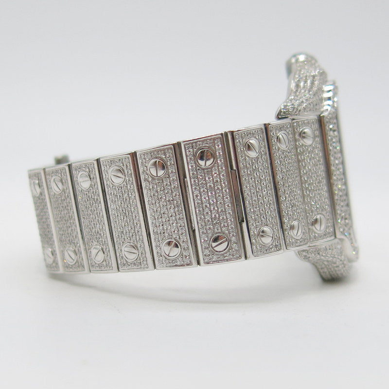 Cartier Santos Iced Out - ref. WSSA0018 - Jahr: 2023 - Ø 40mm