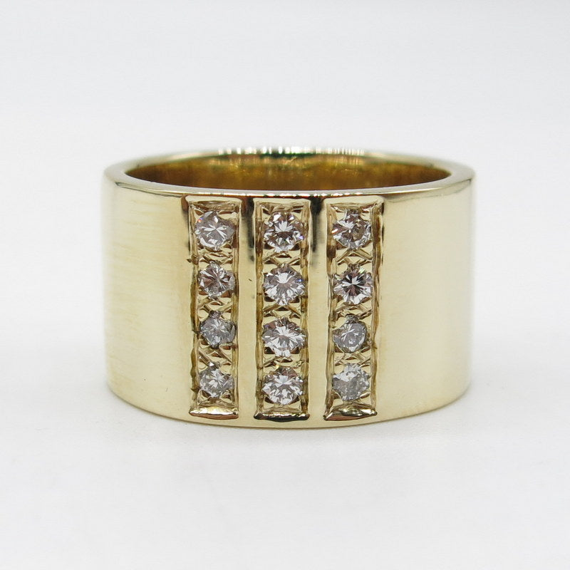 585/-er Gold Massiver Ring mit Diamanten ca.0.60ct. TW SI1 - Gr.59