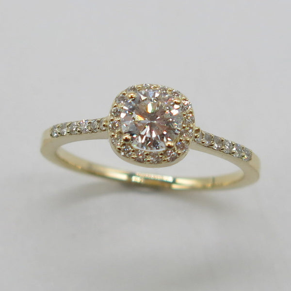 585/-er Gold Solitärring mit Brillanten ca.0.67ct. TW SI1 - Gr.54