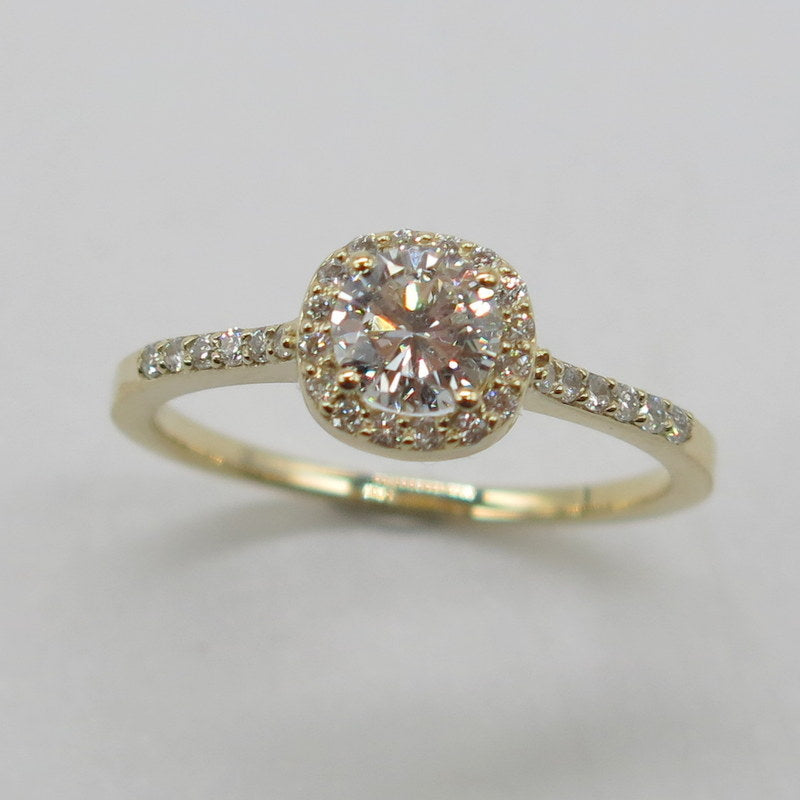 585/-er Gold Solitärring mit Brillanten ca.0.67ct. TW SI1 - Gr.54