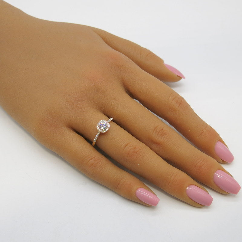 585/-er Gold Solitärring mit Brillanten ca.0.67ct. TW SI1 - Gr.54