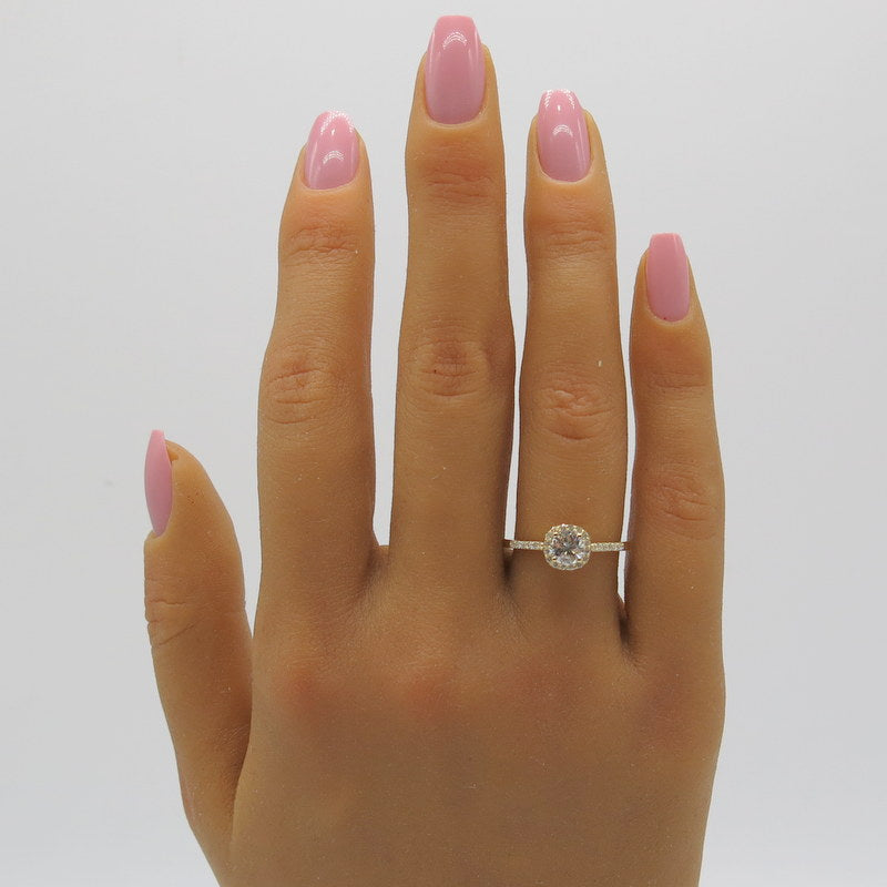 585/-er Gold Solitärring mit Brillanten ca.0.67ct. TW SI1 - Gr.54