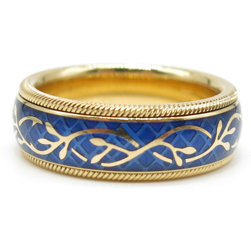 750/-er Gold Wellendorff Ring Vergissmeinnicht Diamant ca.0.015ct. - Gr.55