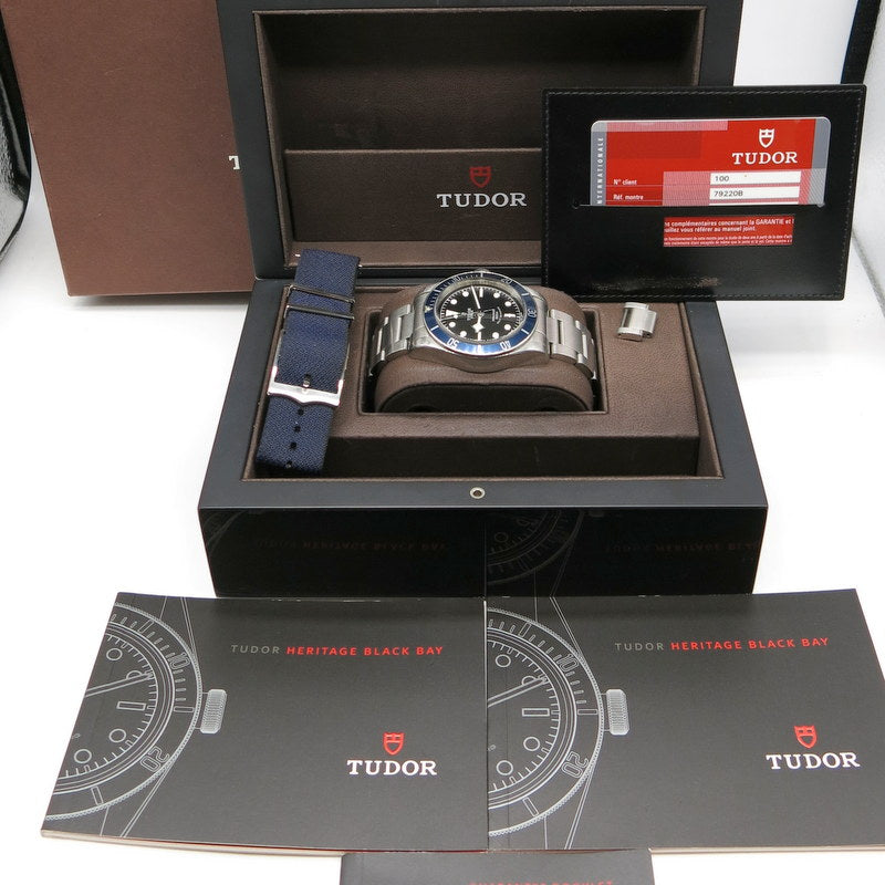 Tudor Black Bay Heritage Blue - Ref.79220B - Jahr: 2014 - Fullset - LC100