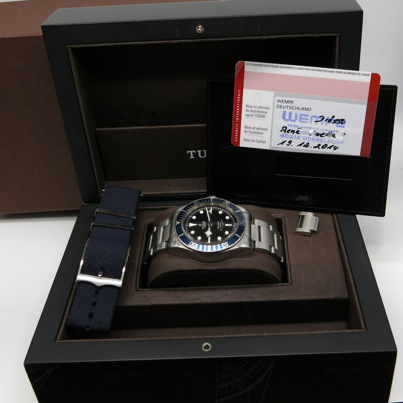 Tudor Black Bay Heritage Blue - Ref.79220B - Jahr: 2014 - Fullset - LC100