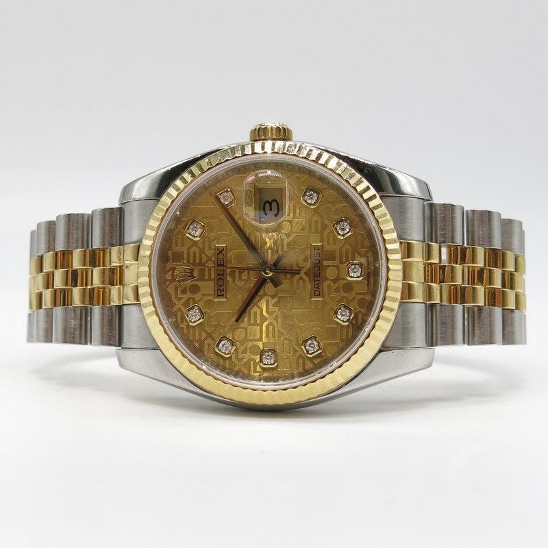 Rolex Datejust 36 - Stahl / Gold - ref.116233 - Jahr: 2012 - Mit B+P