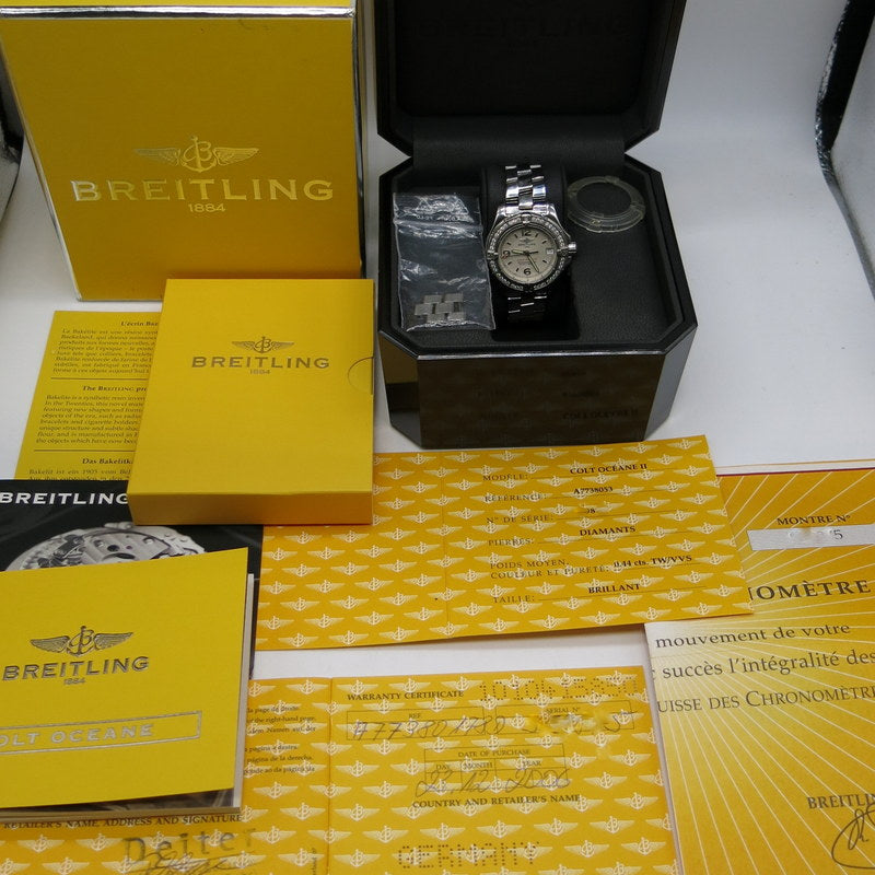 Breitling Colt Oceane II - ref. A77380 - Stahl - Jahr: 2006 - Factory Diamant - Fullset