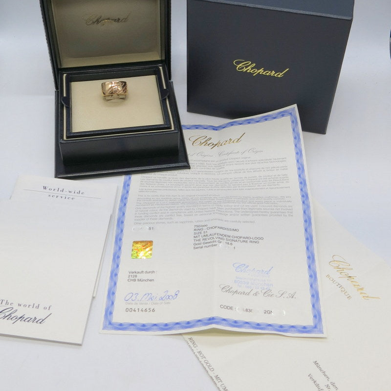 Chopard Ring Chopardissimo - 750/-er Rosegold - Gr.51 - Fullset mit B + P