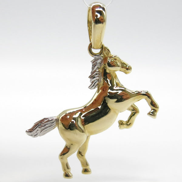 585/-er Gold Bicolor - Pferd Anhänger - ca.6.70gr.