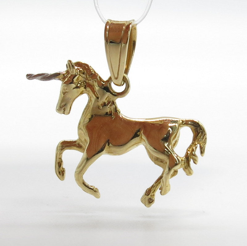 585/-er Gold Bicolor - – Anhänger ca.3.70gr. Pferd - Juwelier Art Gold