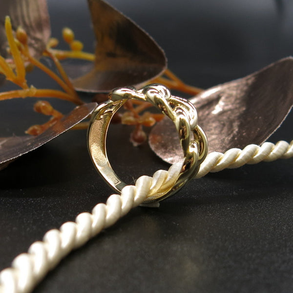 585/-er Gold Gliederring - Gr.56
