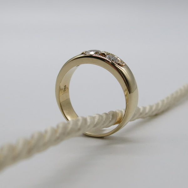 585/-er Gold Ring - Brillianten ca.1.00ct. TW SI1 - Gr.60