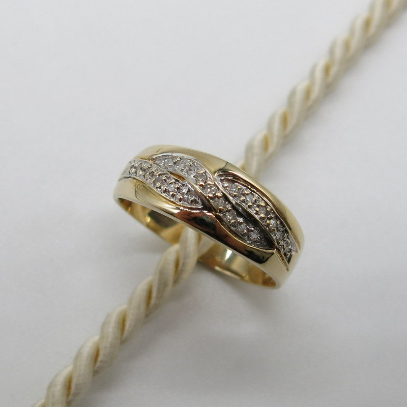 585/-er Gold/Bicolor Ring - Brillianten ca.0.20ct. TC PI2 - Gr.60