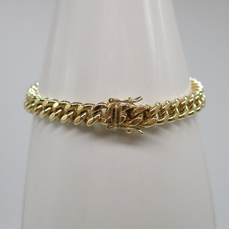 585/-er Gold - Panzerkette Armband - Ø 7mm - L: 19.5cm – Gold Art Juwelier