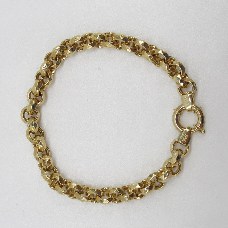 585/-er Gold - Erbsenkette Armband - Ø 7mm