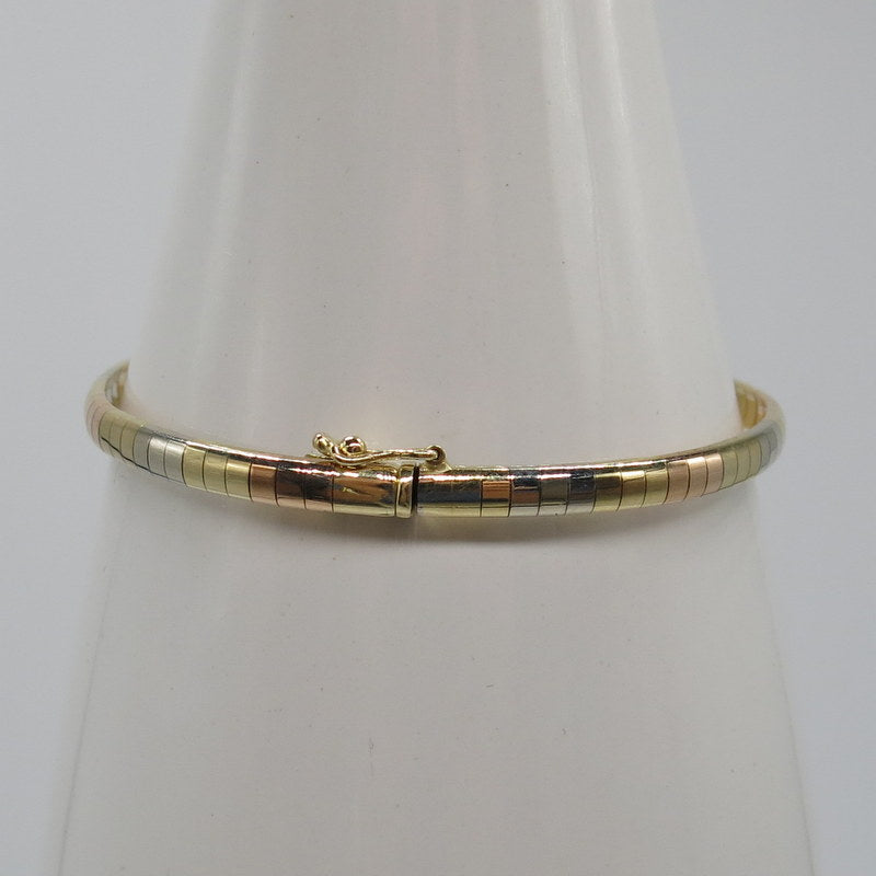 585/-er Gold - Tricolor Armband - Ø 4mm - L: 19cm