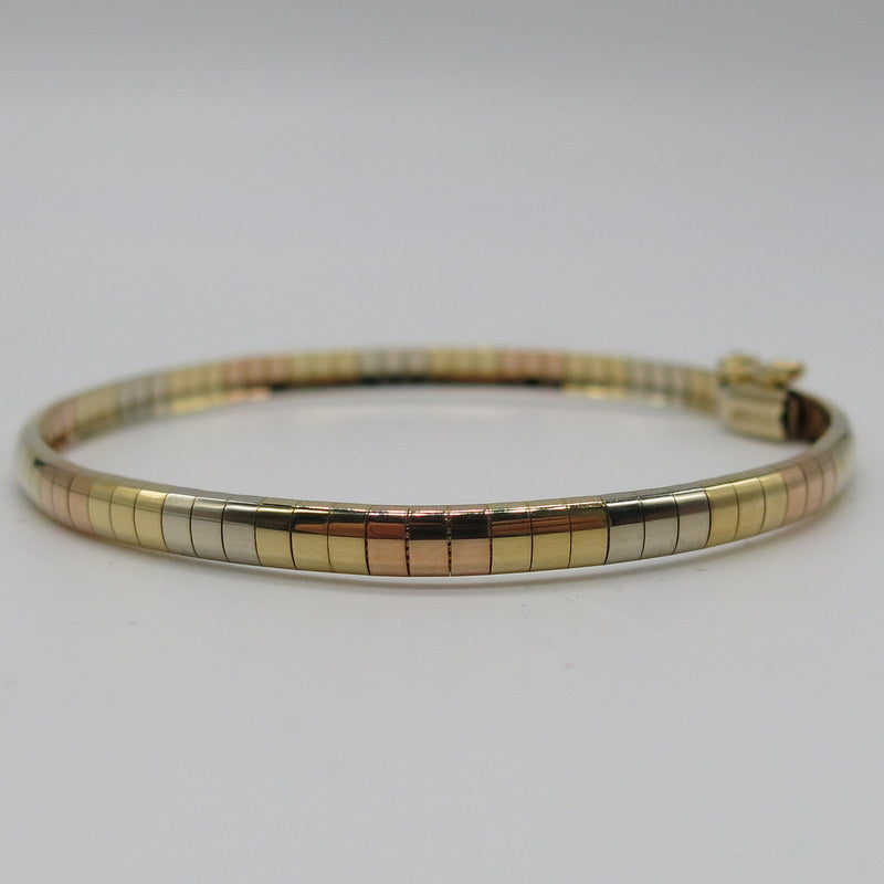 585/-er Gold - Tricolor Armband - Ø 4mm - L: 19cm