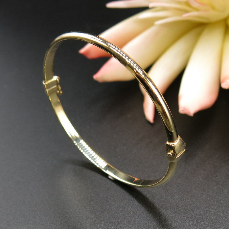 585/-er Gold - Armreifen Glänzend - Ø 4mm