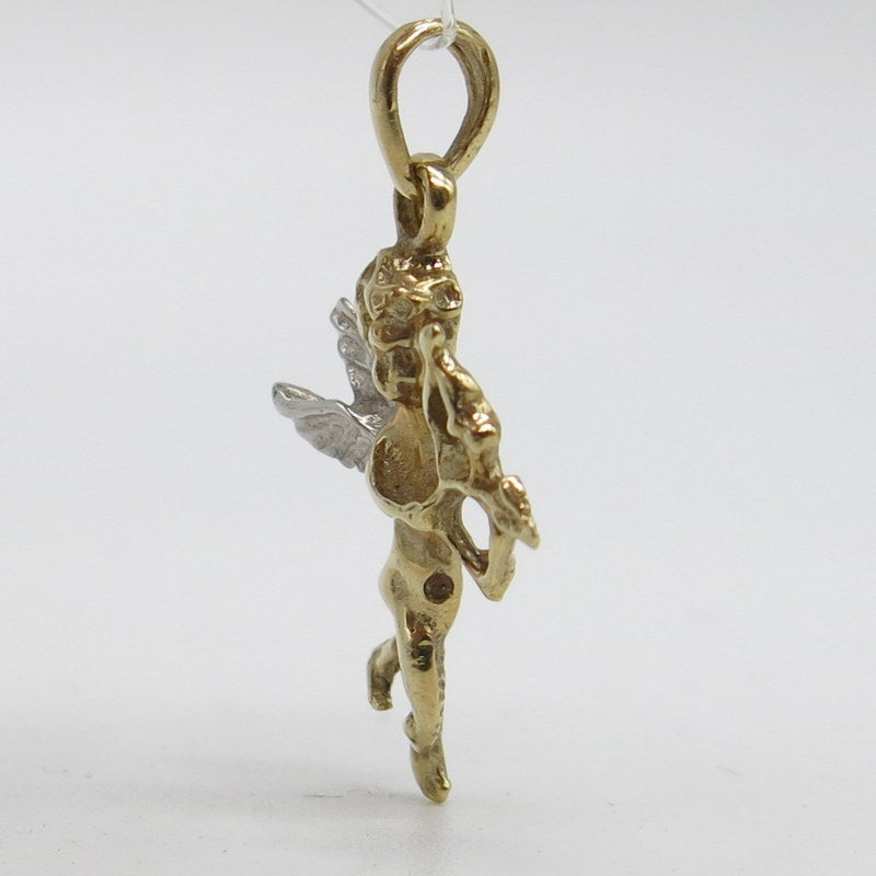 ca.1.90gr. 585/-er Art Schutz Engel - - – Juwelier Gold Anhänger Bicolor Gold