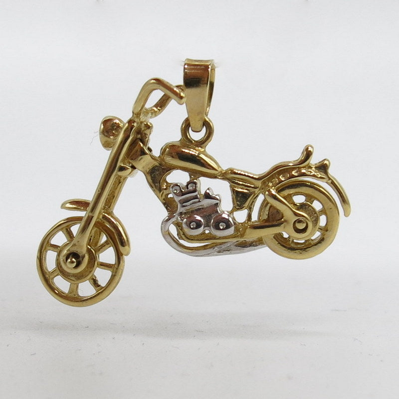 585/-er Gold Bicolor - Motorrad Chopper Anhänger - ca.4.40gr.