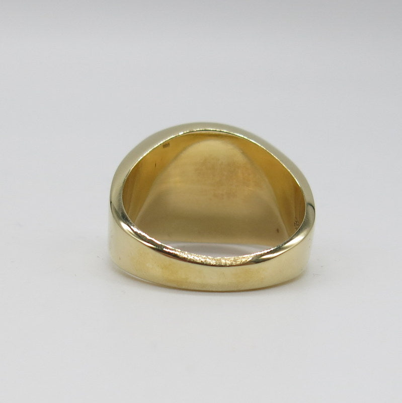 585/-er Gold - Onyx Ring Herrenring Siegelring - Gr.65