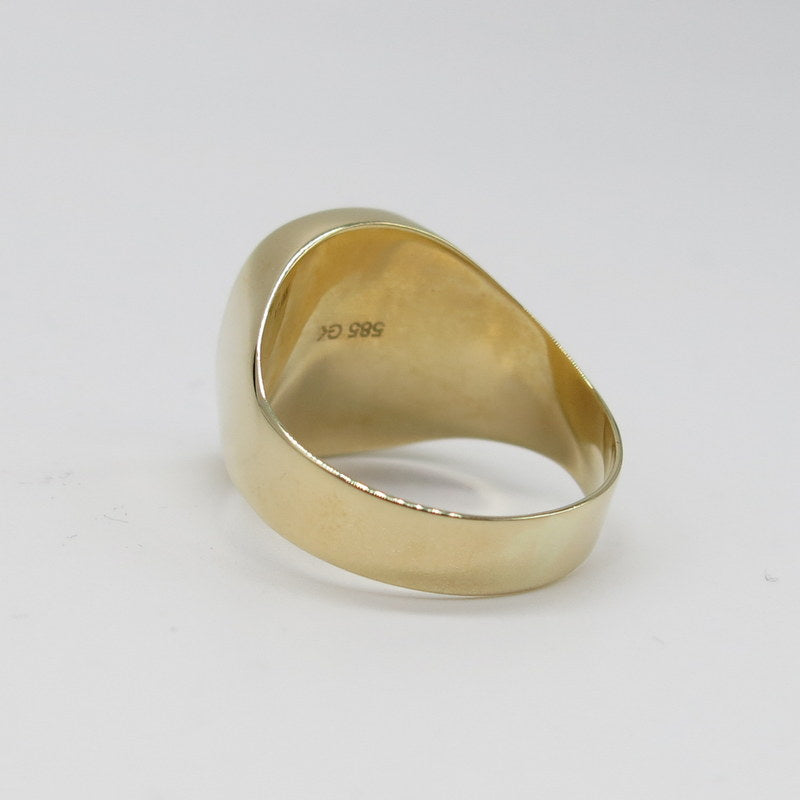 585/-er Gold - Onyx Ring Herrenring Siegelring - Gr.66