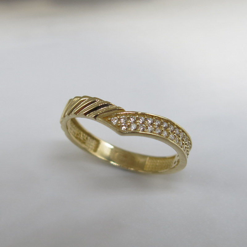 585/-er Gold Ring Zirkonia - Gr.56