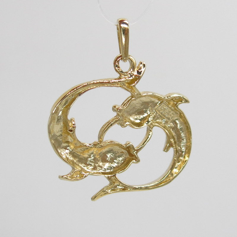 Anhänger Art - Juwelier - Sternzeichen ca.3.80gr. 585/-er Gold Gold – Fisch