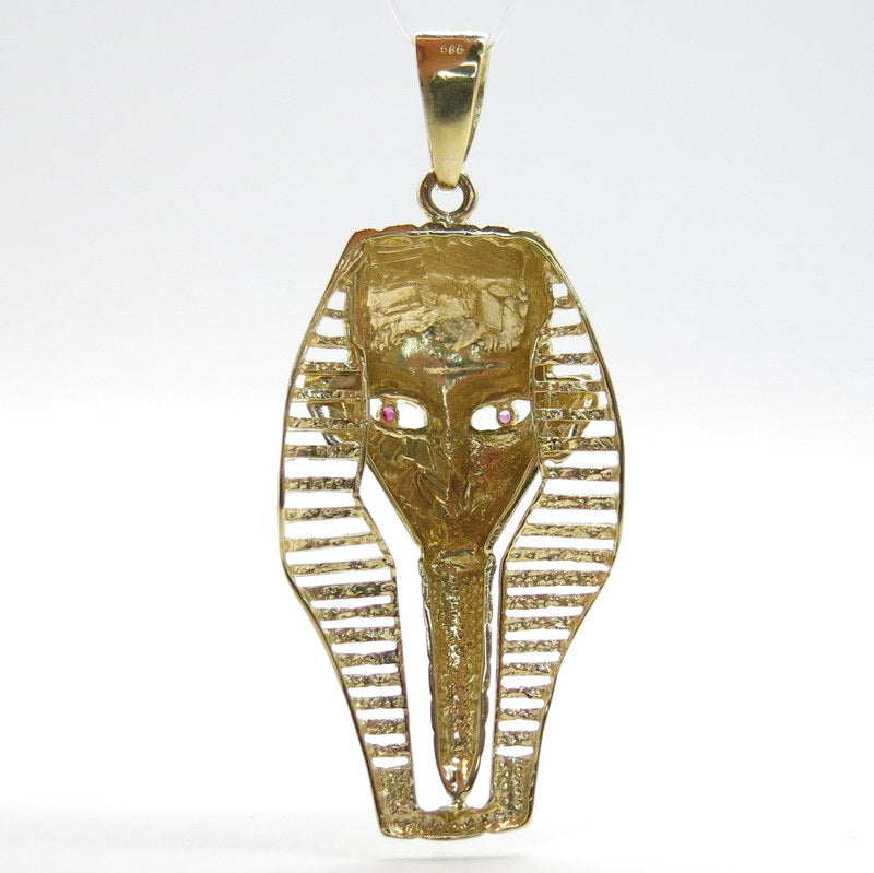 585/-er Gold - Pharao Anhänger Rubin - ca.10.60gr.