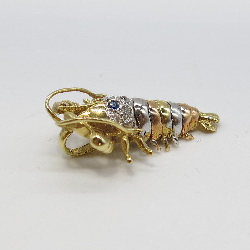 585/-er Gold Tricolor - Krebs Anhänger - ca.6.18gr.