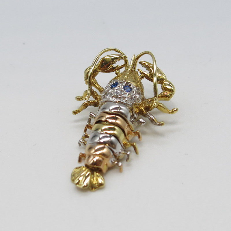 585/-er Gold Tricolor - Krebs Anhänger - ca.6.18gr.