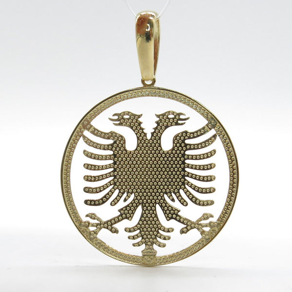 585/-er Gold - Doppeladler Albanischer Adler Anhänger - ca.5.70gr.