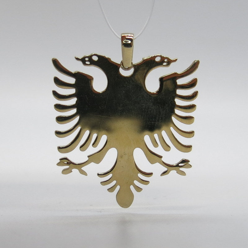 585/-er Gold - Doppeladler Albanischer Adler Anhänger - ca.4.90gr.