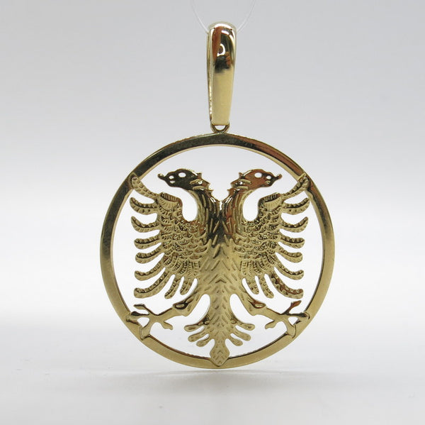 585/-er Gold - Doppeladler Albanischer Adler Anhänger - ca.6.20gr.