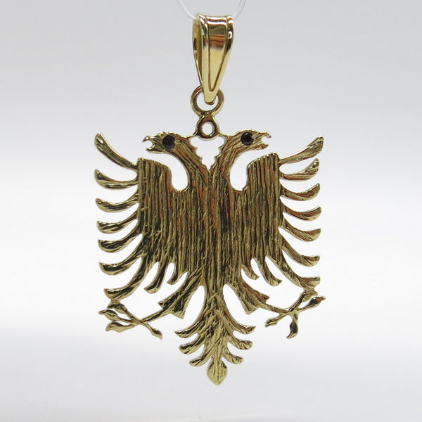585/-er Gold - Doppeladler Albanischer Adler Anhänger - ca.3.65gr