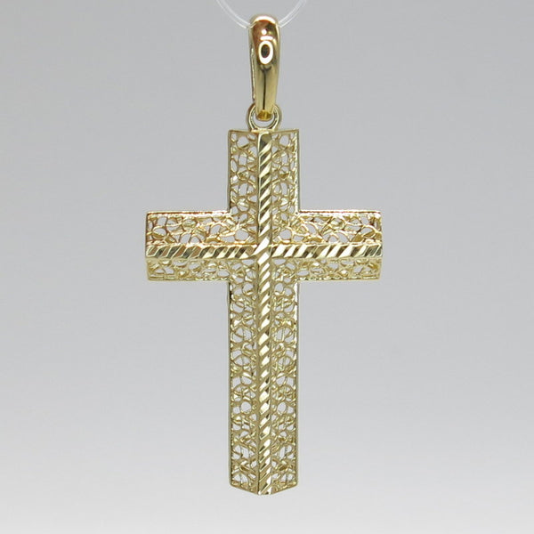 585/-er Gold - Kreuz Anhänger - ca.2.25gr.